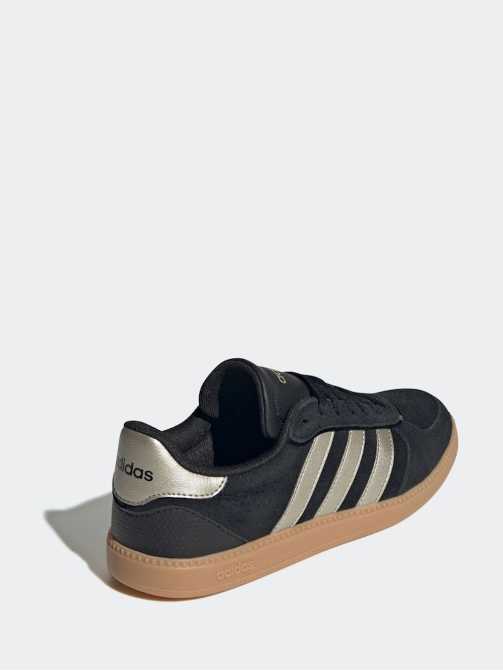 🆕 adidas Breaknet Sleek Black/Gold Women’s Size 7, 7.5 NIB Gum Sole Sneakers - Picture 4 of 5